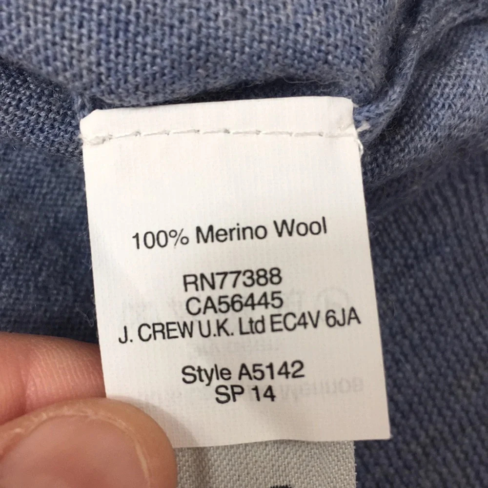 J. Crew Gray Merino Wool Shoulder Zip‎ Sweater Womens XS Pullover - Picture 7 of 11